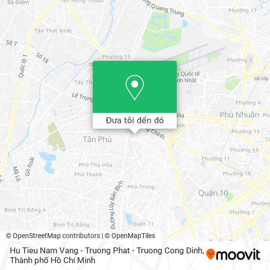 Bản đồ Hu Tieu Nam Vang - Truong Phat - Truong Cong Dinh