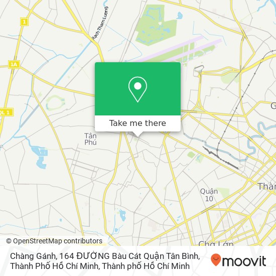 Bản đồ Chàng Gánh, 164 ĐƯỜNG Bàu Cát Quận Tân Bình, Thành Phố Hồ Chí Minh