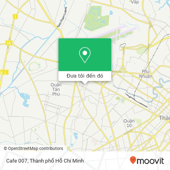 Bản đồ Cafe 007, HẺM 74 Bàu Cát 1 Quận Tân Bình, Thành Phố Hồ Chí Minh