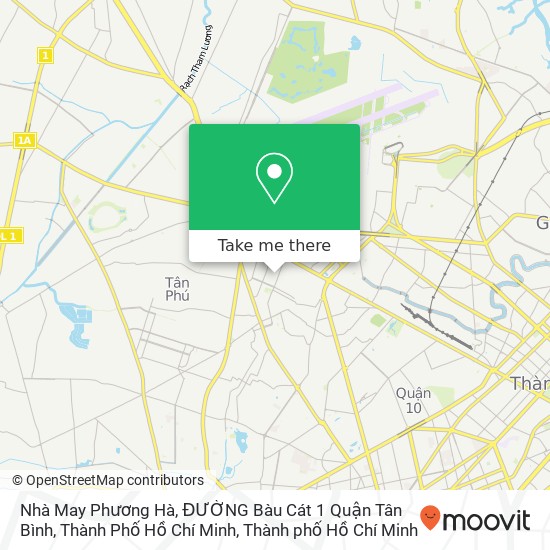 Bản đồ Nhà May Phương Hà, ĐƯỜNG Bàu Cát 1 Quận Tân Bình, Thành Phố Hồ Chí Minh