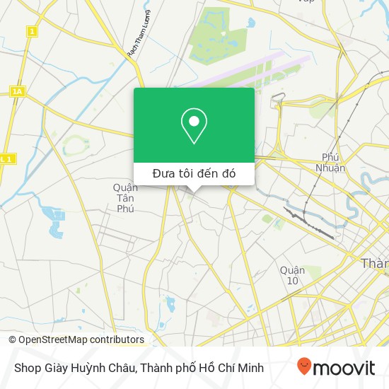 Bản đồ Shop Giày Huỳnh Châu, ĐƯỜNG Đồng Đen Quận Tân Bình, Thành Phố Hồ Chí Minh