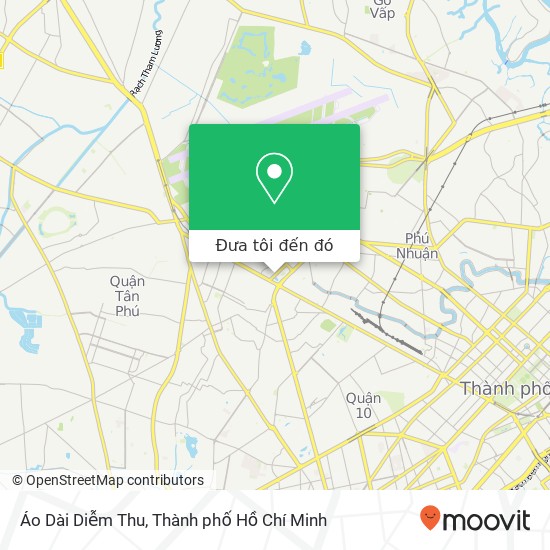 Bản đồ Áo Dài Diễm Thu, 53 ĐƯỜNG Xuân Hồng Quận Tân Bình, Thành Phố Hồ Chí Minh