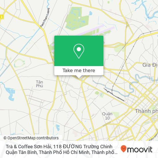 Bản đồ Trà & Coffee Sơn Hải, 118 ĐƯỜNG Trường Chinh Quận Tân Bình, Thành Phố Hồ Chí Minh