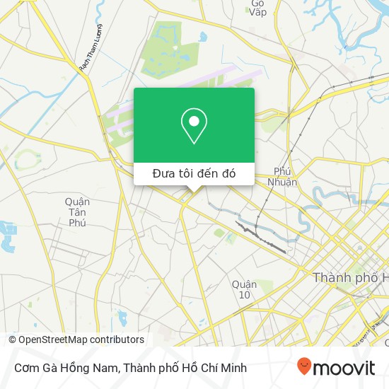 Bản đồ Cơm Gà Hồng Nam, ĐƯỜNG Hoàng Văn Thụ Quận Tân Bình, Thành Phố Hồ Chí Minh
