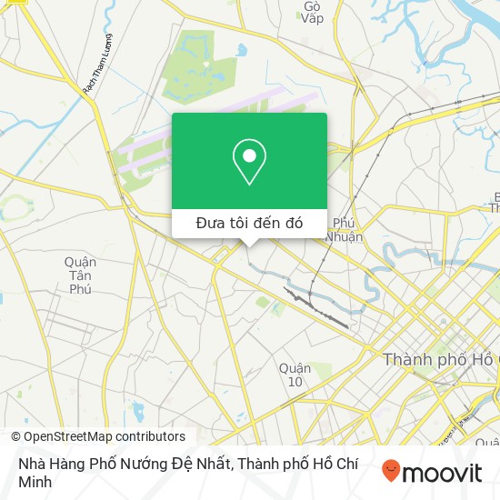 Bản đồ Nhà Hàng Phố Nướng Đệ Nhất, ĐƯỜNG Hoàng Việt Quận Tân Bình, Thành Phố Hồ Chí Minh
