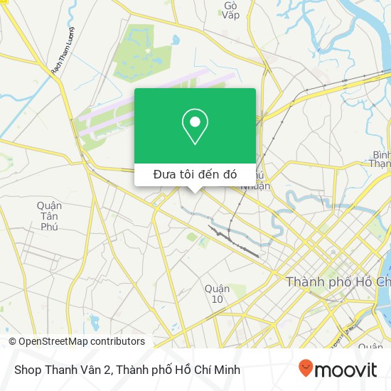 Bản đồ Shop Thanh Vân 2, ĐƯỜNG Tân Sơn Hòa Quận Tân Bình, Thành Phố Hồ Chí Minh