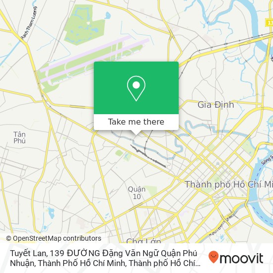 Bản đồ Tuyết Lan, 139 ĐƯỜNG Đặng Văn Ngữ Quận Phú Nhuận, Thành Phố Hồ Chí Minh