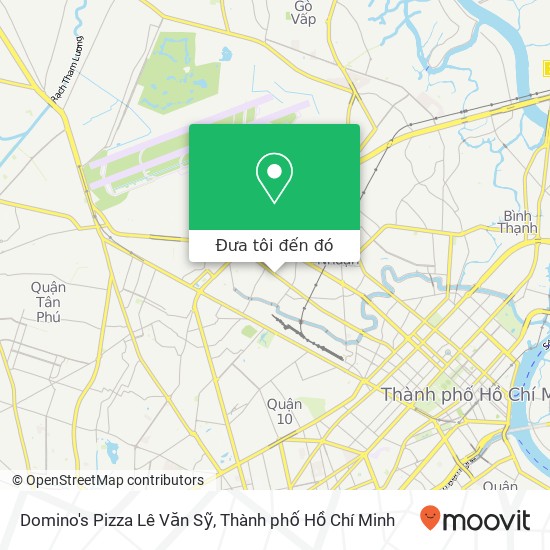 Bản đồ Domino's Pizza Lê Văn Sỹ, 335A ĐƯỜNG Lê Văn Sỹ Quận Tân Bình, Thành Phố Hồ Chí Minh