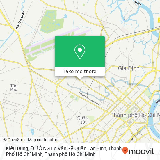 Bản đồ Kiều Dung, ĐƯỜNG Lê Văn Sỹ Quận Tân Bình, Thành Phố Hồ Chí Minh