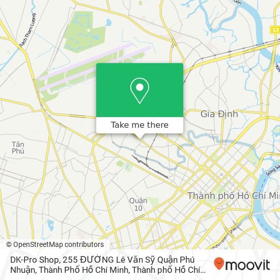 Bản đồ DK-Pro Shop, 255 ĐƯỜNG Lê Văn Sỹ Quận Phú Nhuận, Thành Phố Hồ Chí Minh