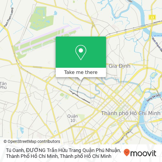 Bản đồ Tú Oanh, ĐƯỜNG Trần Hữu Trang Quận Phú Nhuận, Thành Phố Hồ Chí Minh