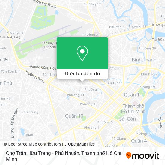 Bản đồ Chợ Trần Hữu Trang - Phú Nhuận