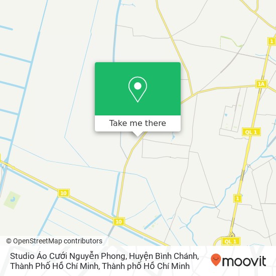 Bản đồ Studio Áo Cưới Nguyễn Phong, Huyện Bình Chánh, Thành Phố Hồ Chí Minh