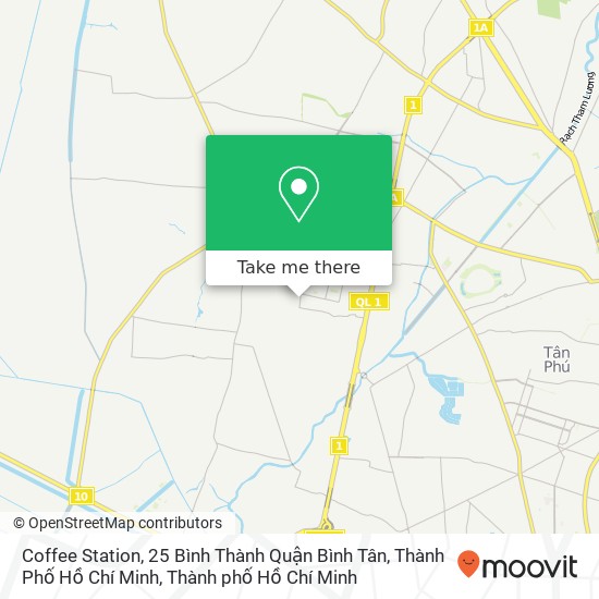 Bản đồ Coffee Station, 25 Bình Thành Quận Bình Tân, Thành Phố Hồ Chí Minh