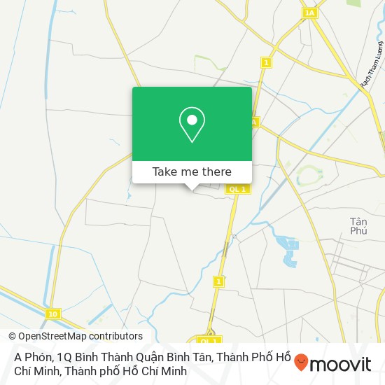 Bản đồ A Phón, 1Q Bình Thành Quận Bình Tân, Thành Phố Hồ Chí Minh
