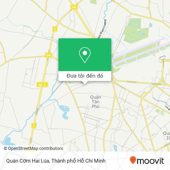 Bản đồ Quán Cơm Hai Lúa, 366 ĐƯỜNG Tân Kỳ Tân Quý Quận Tân Phú, Thành Phố Hồ Chí Minh