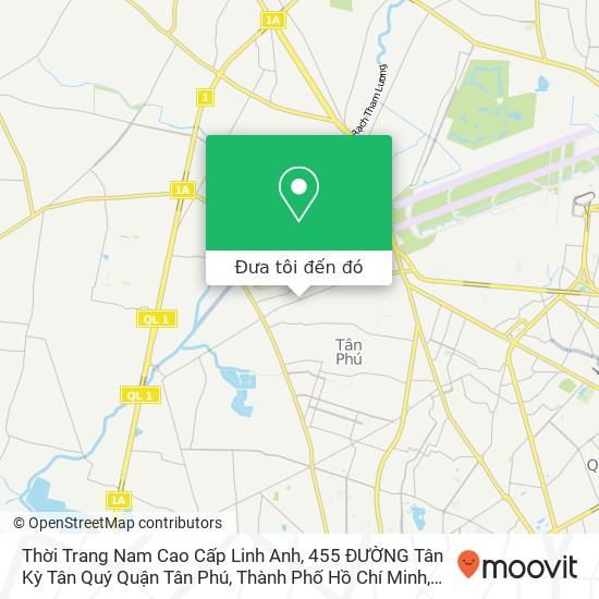 Bản đồ Thời Trang Nam Cao Cấp Linh Anh, 455 ĐƯỜNG Tân Kỳ Tân Quý Quận Tân Phú, Thành Phố Hồ Chí Minh