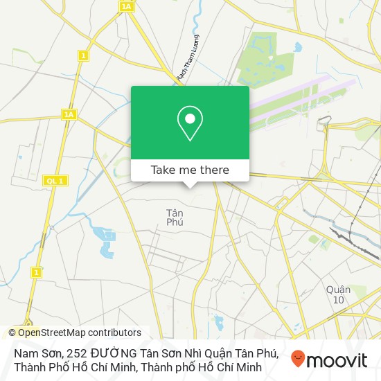 Bản đồ Nam Sơn, 252 ĐƯỜNG Tân Sơn Nhì Quận Tân Phú, Thành Phố Hồ Chí Minh