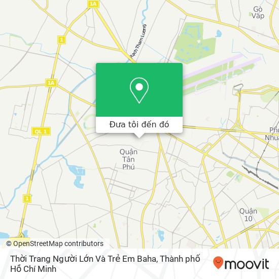 Bản đồ Thời Trang Người Lớn Và Trẻ Em Baha, 270 ĐƯỜNG Tân Sơn Nhì Quận Tân Phú, Thành Phố Hồ Chí Minh