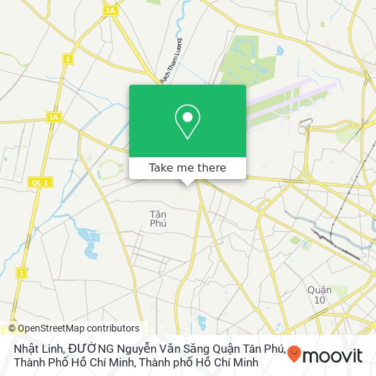 Bản đồ Nhật Linh, ĐƯỜNG Nguyễn Văn Săng Quận Tân Phú, Thành Phố Hồ Chí Minh