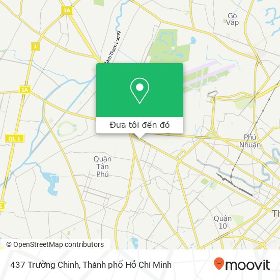 Bản đồ 437 Trường Chinh, 437 ĐƯỜNG Trường Chinh Quận Tân Bình, Thành Phố Hồ Chí Minh