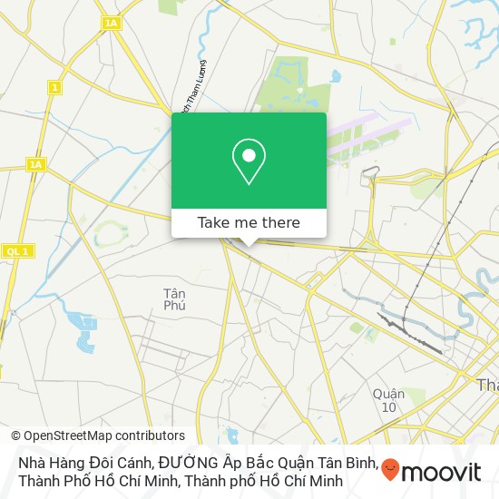Bản đồ Nhà Hàng Đôi Cánh, ĐƯỜNG Ấp Bắc Quận Tân Bình, Thành Phố Hồ Chí Minh