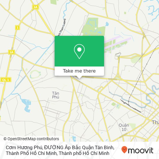 Bản đồ Cơm Hương Phú, ĐƯỜNG Ấp Bắc Quận Tân Bình, Thành Phố Hồ Chí Minh