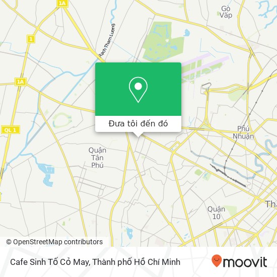 Bản đồ Cafe Sinh Tố Cỏ May, ĐƯỜNG Trương Công Định Quận Tân Bình, Thành Phố Hồ Chí Minh