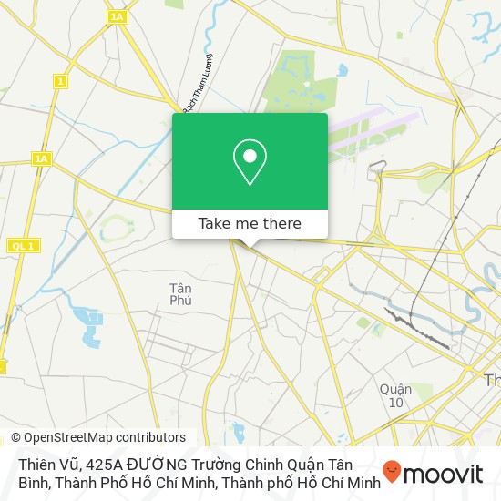 Bản đồ Thiên Vũ, 425A ĐƯỜNG Trường Chinh Quận Tân Bình, Thành Phố Hồ Chí Minh
