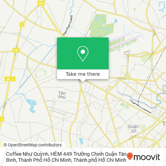 Bản đồ Coffee Như Quỳnh, HẺM 449 Trường Chinh Quận Tân Bình, Thành Phố Hồ Chí Minh
