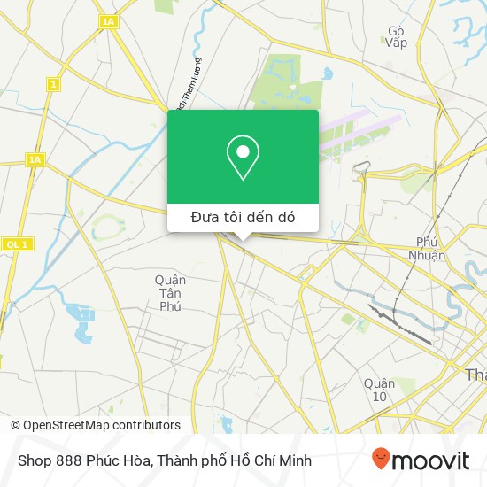 Bản đồ Shop 888 Phúc Hòa, ĐƯỜNG Ấp Bắc Quận Tân Bình, Thành Phố Hồ Chí Minh