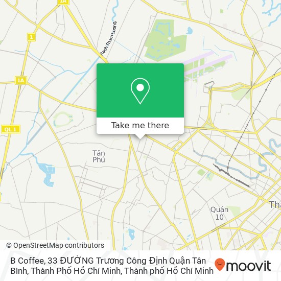 Bản đồ B Coffee, 33 ĐƯỜNG Trương Công Định Quận Tân Bình, Thành Phố Hồ Chí Minh