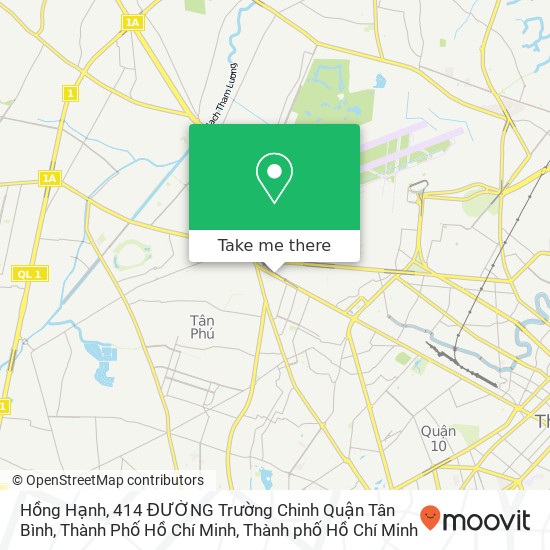 Bản đồ Hồng Hạnh, 414 ĐƯỜNG Trường Chinh Quận Tân Bình, Thành Phố Hồ Chí Minh
