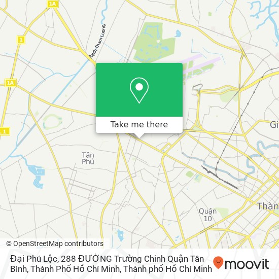 Bản đồ Đại Phú Lộc, 288 ĐƯỜNG Trường Chinh Quận Tân Bình, Thành Phố Hồ Chí Minh