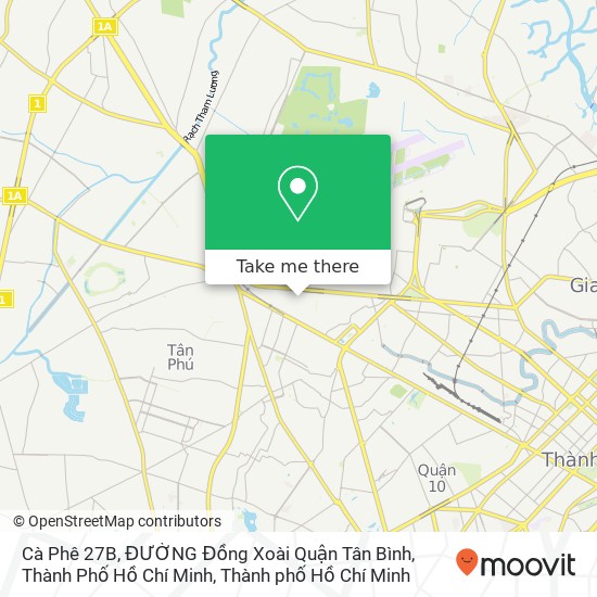Bản đồ Cà Phê 27B, ĐƯỜNG Đồng Xoài Quận Tân Bình, Thành Phố Hồ Chí Minh