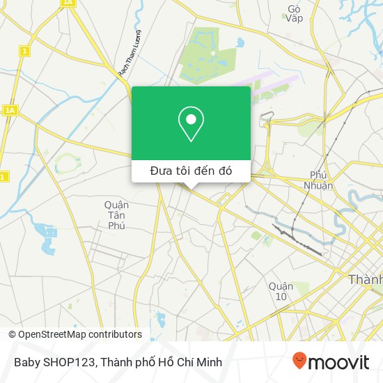 Bản đồ Baby SHOP123, 267 ĐƯỜNG Trường Chinh Quận Tân Bình, Thành Phố Hồ Chí Minh