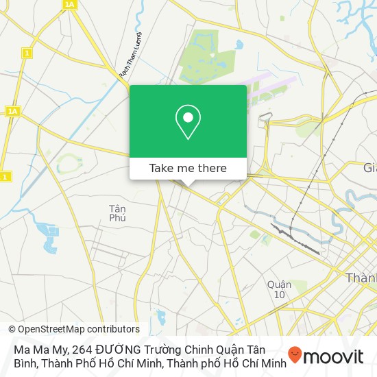 Bản đồ Ma Ma My, 264 ĐƯỜNG Trường Chinh Quận Tân Bình, Thành Phố Hồ Chí Minh