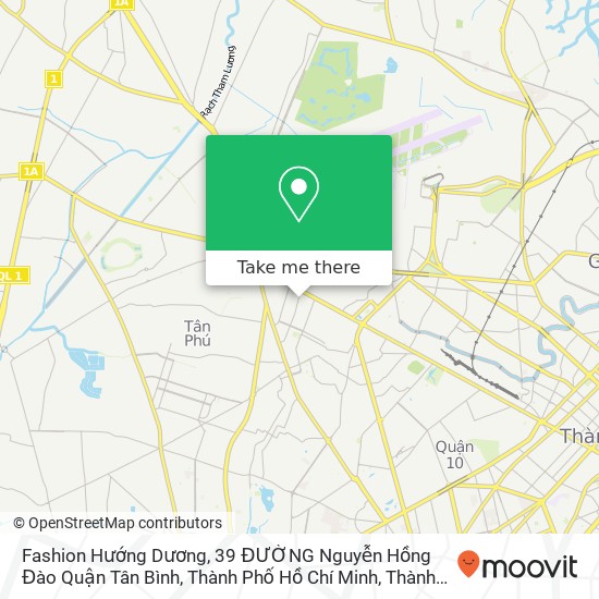 Bản đồ Fashion Hướng Dương, 39 ĐƯỜNG Nguyễn Hồng Đào Quận Tân Bình, Thành Phố Hồ Chí Minh