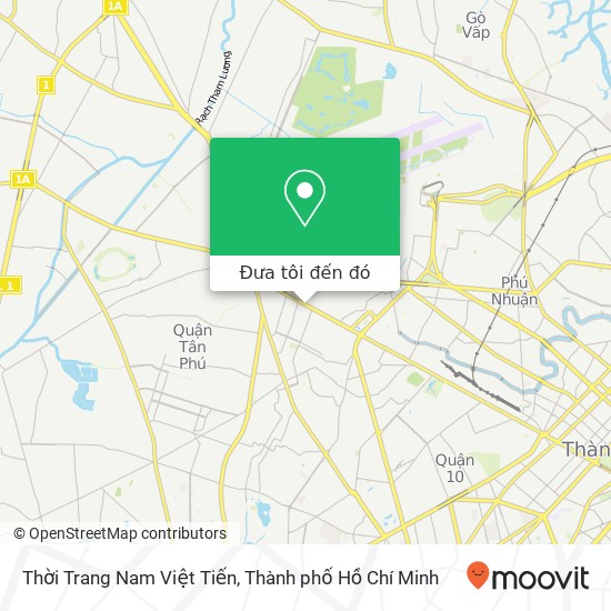 Bản đồ Thời Trang Nam Việt Tiến, 309 ĐƯỜNG Trường Chinh Quận Tân Bình, Thành Phố Hồ Chí Minh