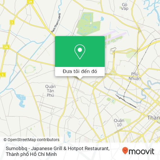 Bản đồ Sumobbq - Japanese Grill & Hotpot Restaurant, 315 ĐƯỜNG Trường Chinh Quận Tân Bình, Thành Phố Hồ Chí Minh