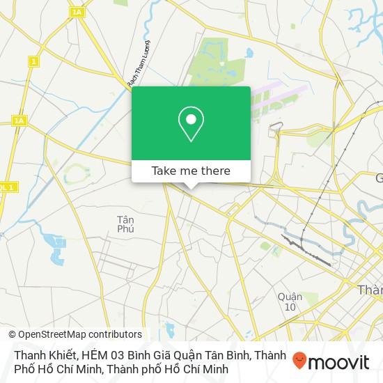 Bản đồ Thanh Khiết, HẺM 03 Bình Giã Quận Tân Bình, Thành Phố Hồ Chí Minh