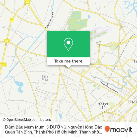 Bản đồ Đầm Bầu Mum Mum, 3 ĐƯỜNG Nguyễn Hồng Đào Quận Tân Bình, Thành Phố Hồ Chí Minh