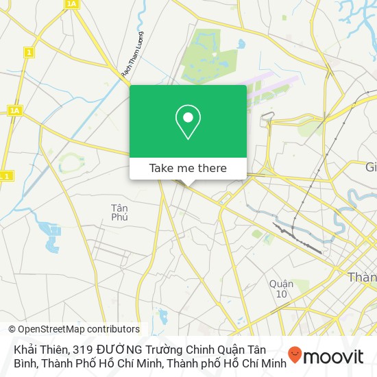 Bản đồ Khải Thiên, 319 ĐƯỜNG Trường Chinh Quận Tân Bình, Thành Phố Hồ Chí Minh