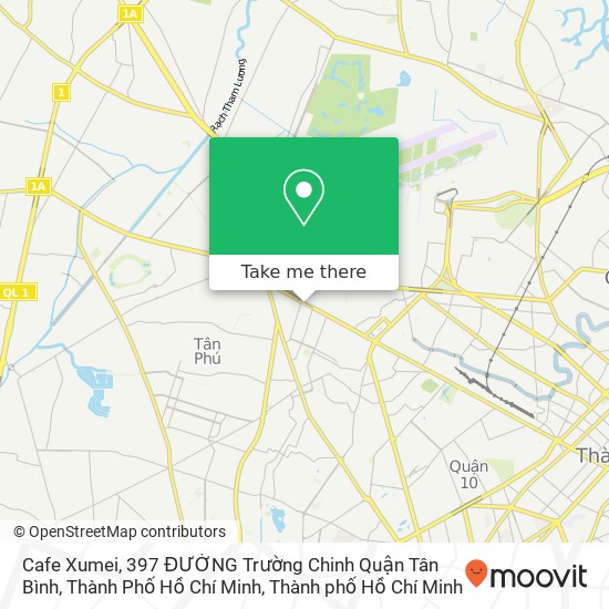 Bản đồ Cafe Xumei, 397 ĐƯỜNG Trường Chinh Quận Tân Bình, Thành Phố Hồ Chí Minh