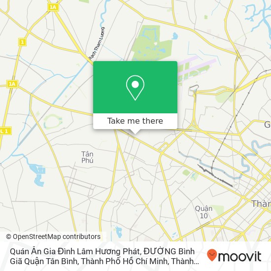 Bản đồ Quán Ăn Gia Đình Lâm Hương Phát, ĐƯỜNG Bình Giã Quận Tân Bình, Thành Phố Hồ Chí Minh