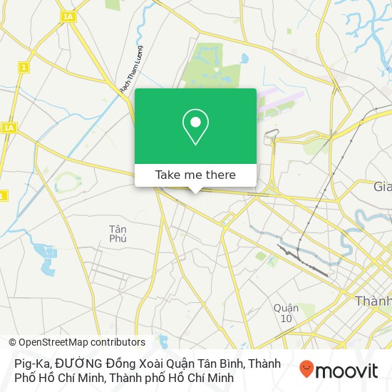 Bản đồ Pig-Ka, ĐƯỜNG Đồng Xoài Quận Tân Bình, Thành Phố Hồ Chí Minh