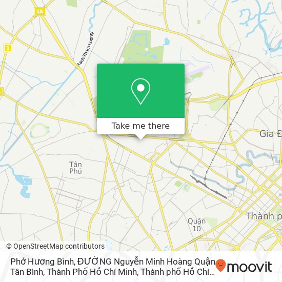 Bản đồ Phở Hương Bình, ĐƯỜNG Nguyễn Minh Hoàng Quận Tân Bình, Thành Phố Hồ Chí Minh
