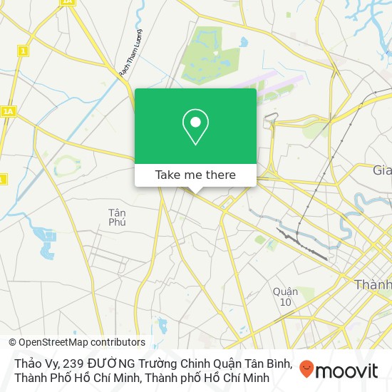 Bản đồ Thảo Vy, 239 ĐƯỜNG Trường Chinh Quận Tân Bình, Thành Phố Hồ Chí Minh