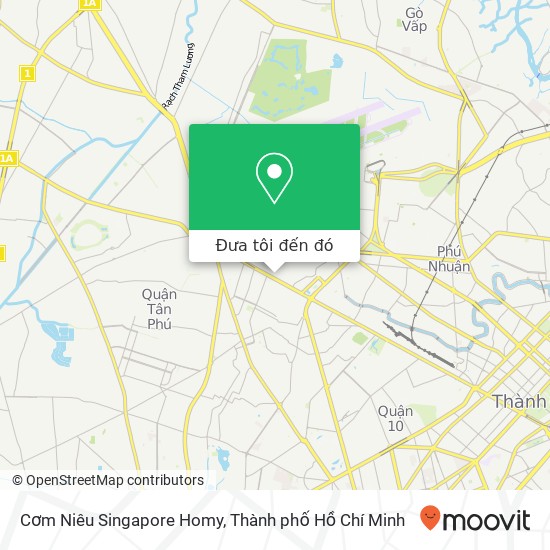 Bản đồ Cơm Niêu Singapore Homy, ĐƯỜNG Hoàng Hoa Thám Quận Tân Bình, Thành Phố Hồ Chí Minh