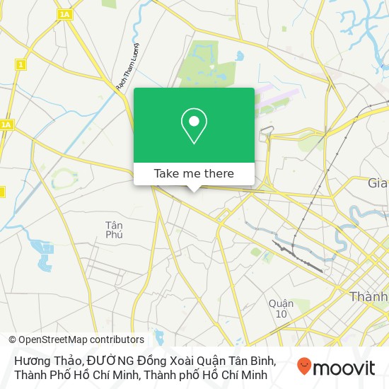 Bản đồ Hương Thảo, ĐƯỜNG Đồng Xoài Quận Tân Bình, Thành Phố Hồ Chí Minh